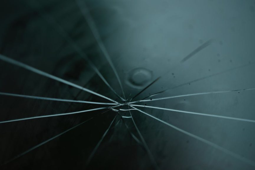 Image of a cracked window